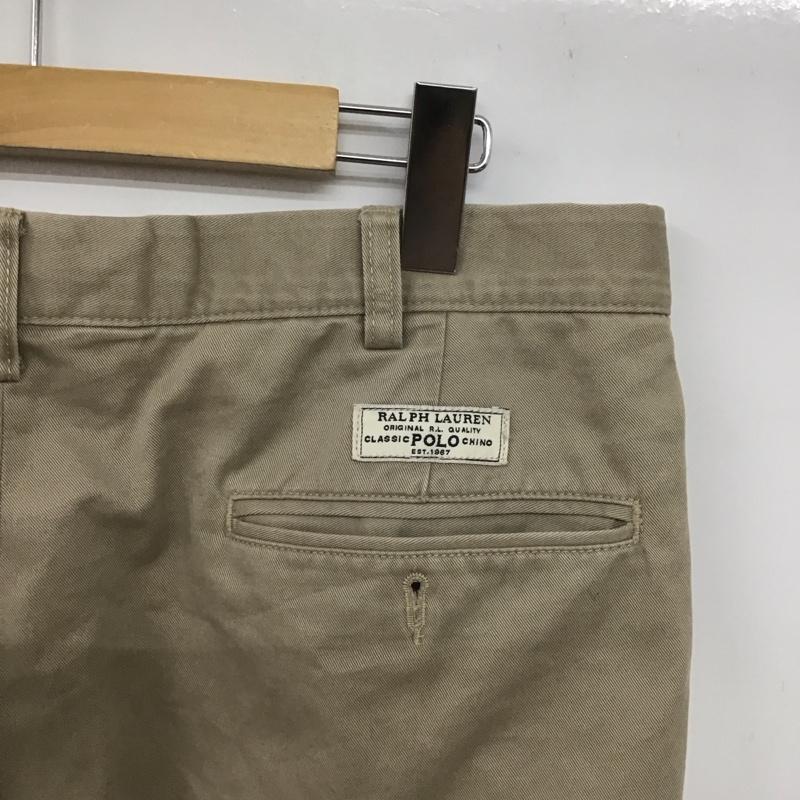 ポロバイラルフローレン POLOBYRALPHLAUREN パンツ チノパン チノパン ワイドパンツ カジュアルパンツ 36インチ 無地 ベージュ / ベージュ /  メンズ USED 古着 中古 10149291