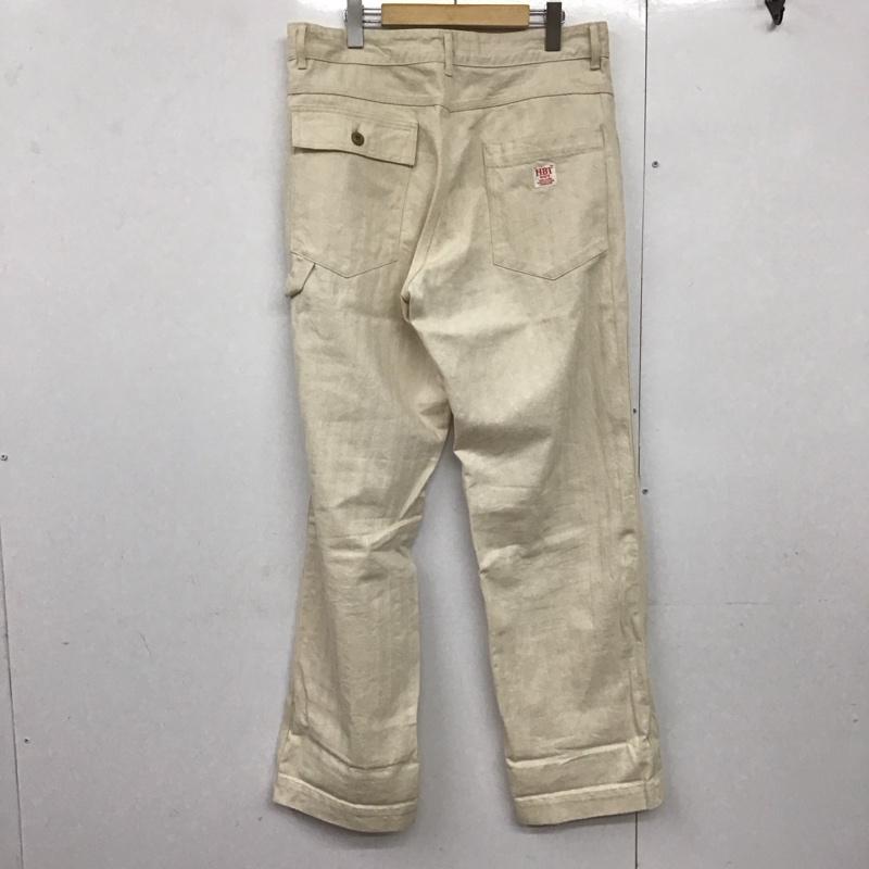 エフオービーファクトリー FOB FACTORY パンツ デニム、ジーンズ デニムパンツ ワイドパンツ カジュアルパンツ 3 ストライプ 白 / ホワイト /  メンズ USED 古着 中古 10140869