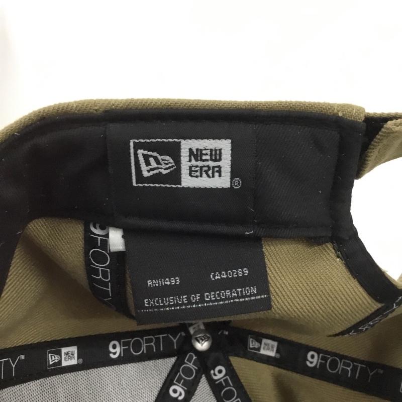 ニューエラ NEW ERA 帽子 キャップ 9FORTY 2トーン NY ロゴ、文字 ベージュ / ベージュ / X 緑 / グリーン /  メンズ USED 古着 中古 10133292