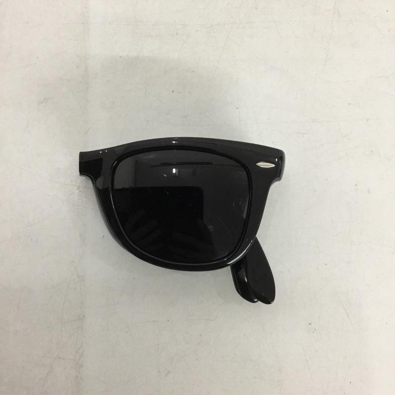 レイバン Ray-Ban めがね・サングラス サングラス RB4105 601 WAYFARER FOLDING CLASSIC 折りたたみ ケース付き ロゴ、文字 黒 / ブラック /  メンズ USED 古着 中古 10147135
