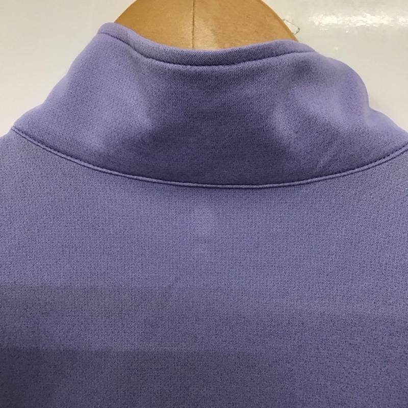 モンベル mont-bell カットソー 長袖 1104941 ウイックロンZEOロングスリーブジップシャツ M ロゴ、文字 紫 / パープル / X 灰 / グレー /  レディース USED 古着 中古 10149375