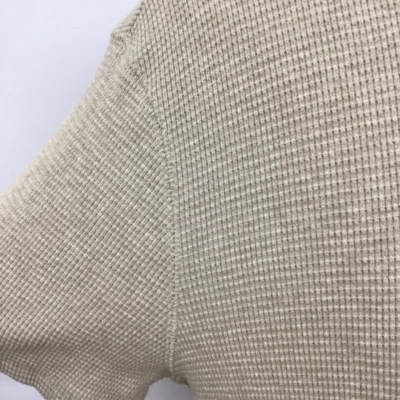 ポロラルフローレン POLO RALPH LAUREN カットソー 半袖 クルーネック サーマル L ワンポイント ベージュ / ベージュ /  メンズ USED 古着 中古 10119824