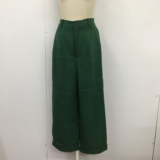 フリークスストア FREAK S STORE パンツ スラックス スラックスパンツ ワイドパンツ カジュアルパンツ M 無地 緑 / グリーン /  レディース USED 古着 中古 10122969
