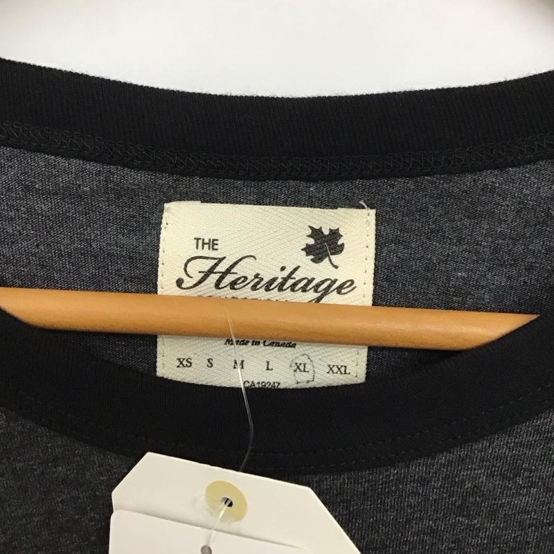 エディフィス EDIFICE Tシャツ 半袖 半袖カットソー 無地Tシャツ クルーネックカットソー XL 無地 灰 / グレー /  メンズ USED 古着 中古 10130945