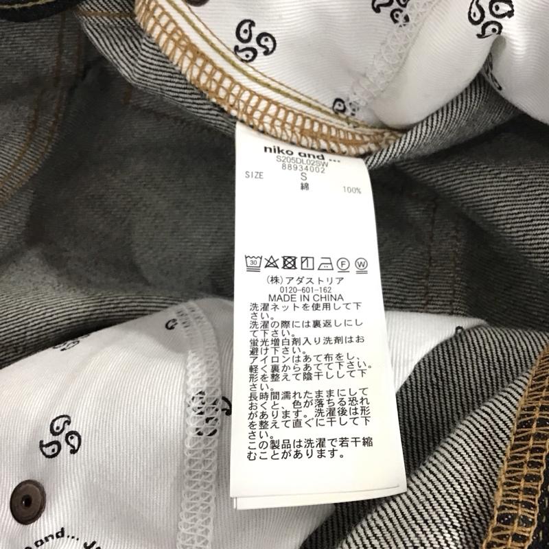 ニコアンド niko and... パンツ デニム、ジーンズ S 無地 インディゴ / インディゴ /  レディース USED 古着 中古 10130820