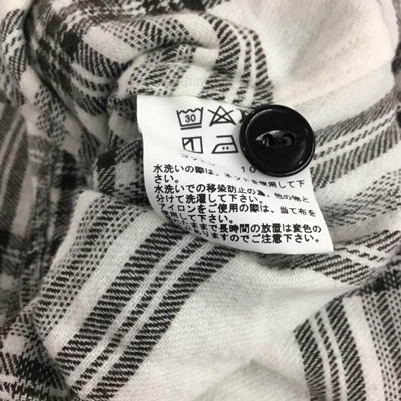 ゴールド GOLD シャツ、ブラウス 長袖 長袖シャツ チェックシャツ カラーシャツ ネルシャツ S チェック 白 / ホワイト / X 茶 / ブラウン /  メンズ USED 古着 中古 10134889