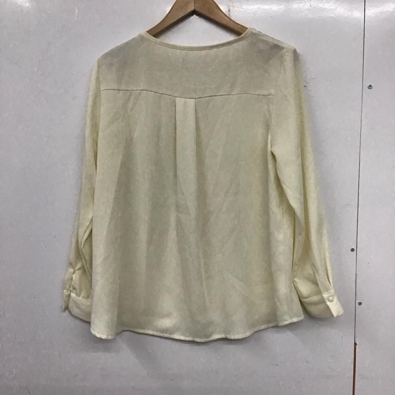 ロペピクニック ROPE  PICNIC カットソー 長袖 40 無地 アイボリー / アイボリー /  レディース USED 古着 中古 10134642