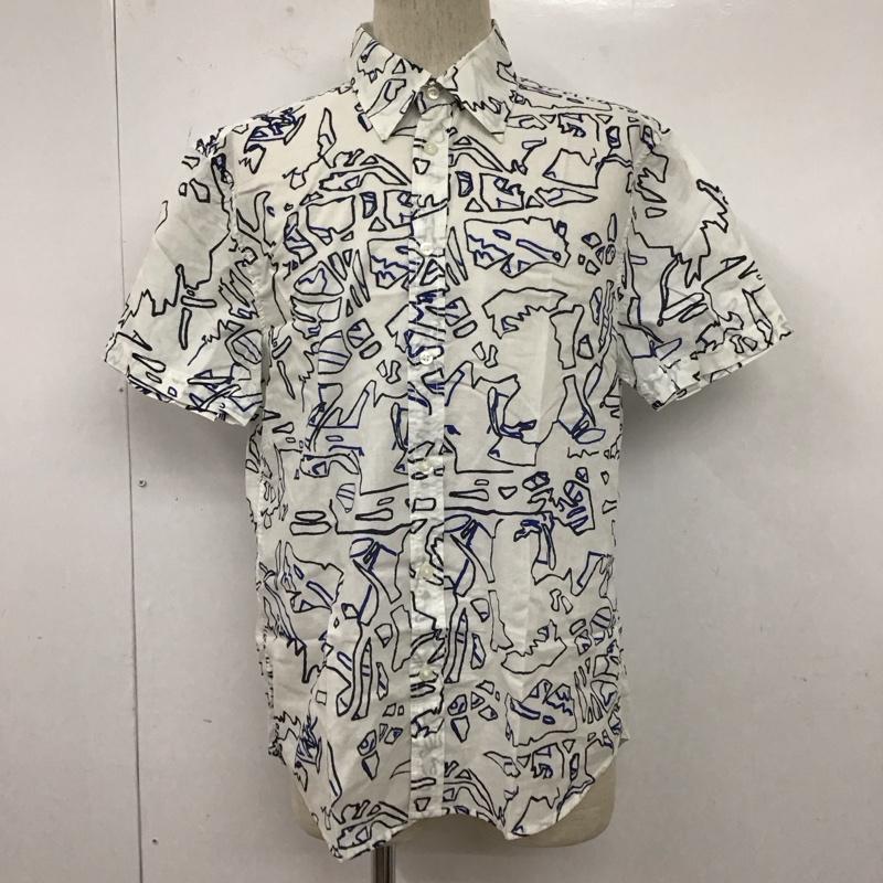 アルマーニエクスチェンジ ARMANI EXCHANGE シャツ、ブラウス 半袖 半袖シャツ 総柄シャツ プリントシャツ M プリント 白 / ホワイト /  メンズ USED 古着 中古 10127760