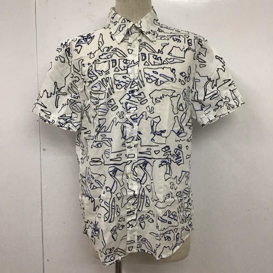 アルマーニエクスチェンジ ARMANI EXCHANGE シャツ、ブラウス 半袖 半袖シャツ 総柄シャツ プリントシャツ M プリント 白 / ホワイト /  メンズ USED 古着 中古 10127760