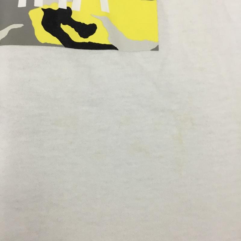 エルヴィラ ELVIRA Tシャツ 半袖 クルーネック プリント M ロゴ、文字 白 / ホワイト /  メンズ USED 古着 中古 10115520