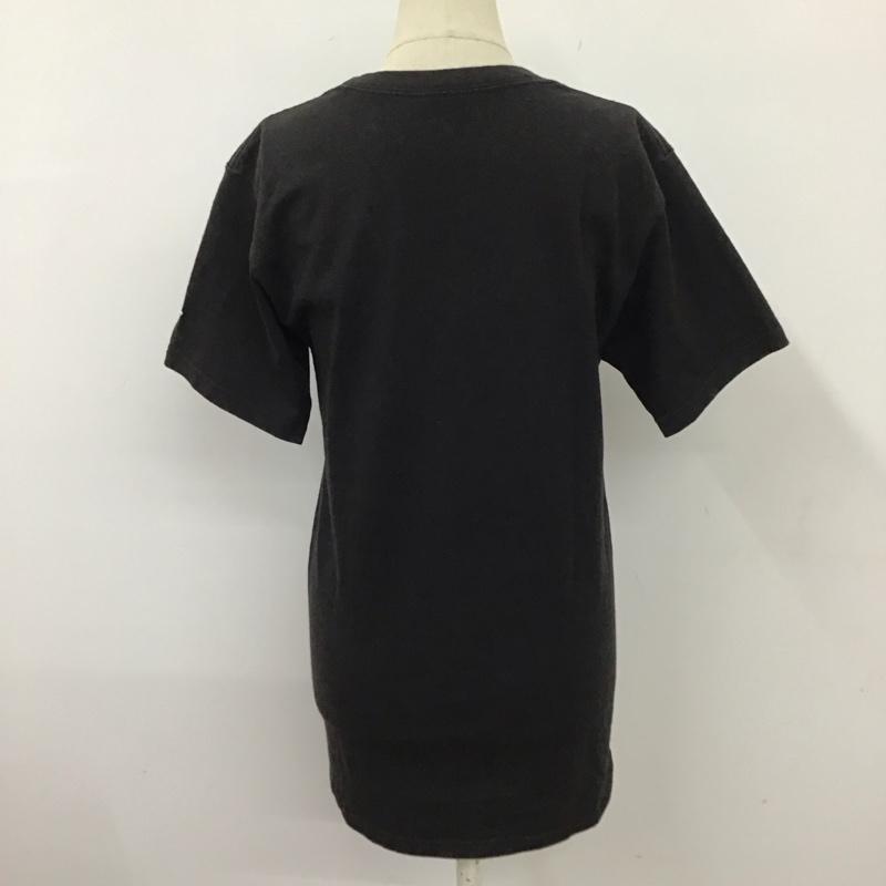 チャンピオン Champion Tシャツ 半袖 半袖カットソー プリントTシャツ クルーネックカットソー S ロゴ、文字 黒 / ブラック /  レディース USED 古着 中古 10116315