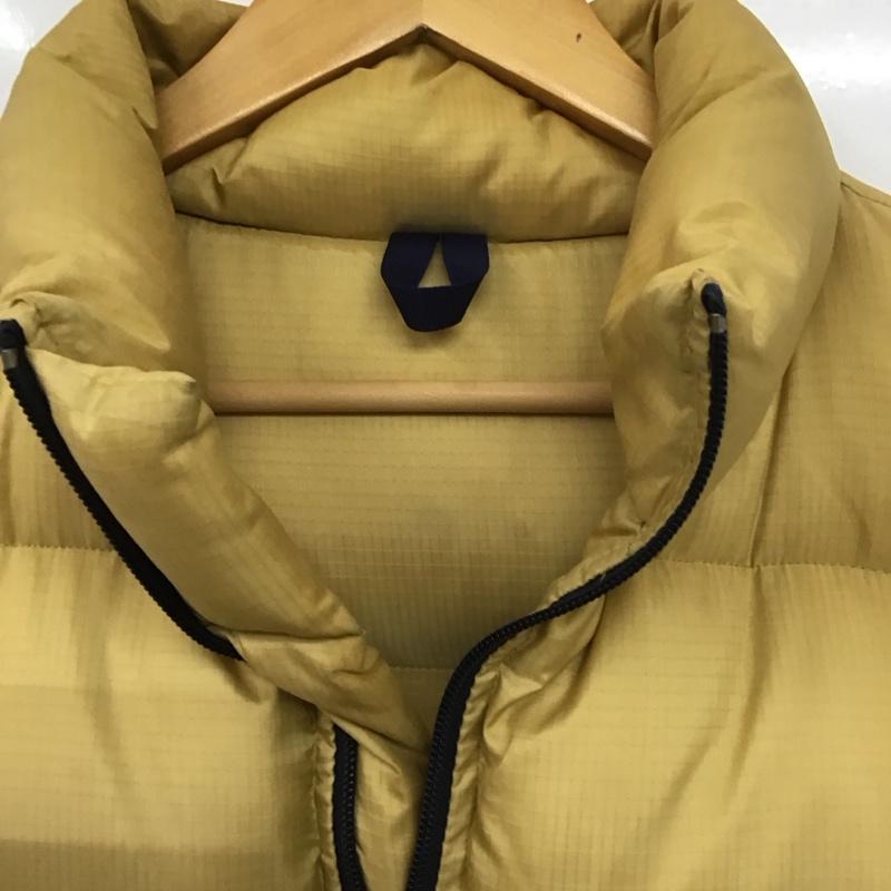 エーグル AIGLE ベスト ベスト ジップアップベスト ダウンベスト ノースリーブ M ロゴ、文字 マスタード / マスタード /  メンズ USED 古着 中古 10139636