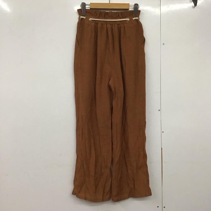 シーピーシーエム CPCM パンツ スラックス FREE 無地 茶 / ブラウン /  レディース USED 古着 中古 10144060
