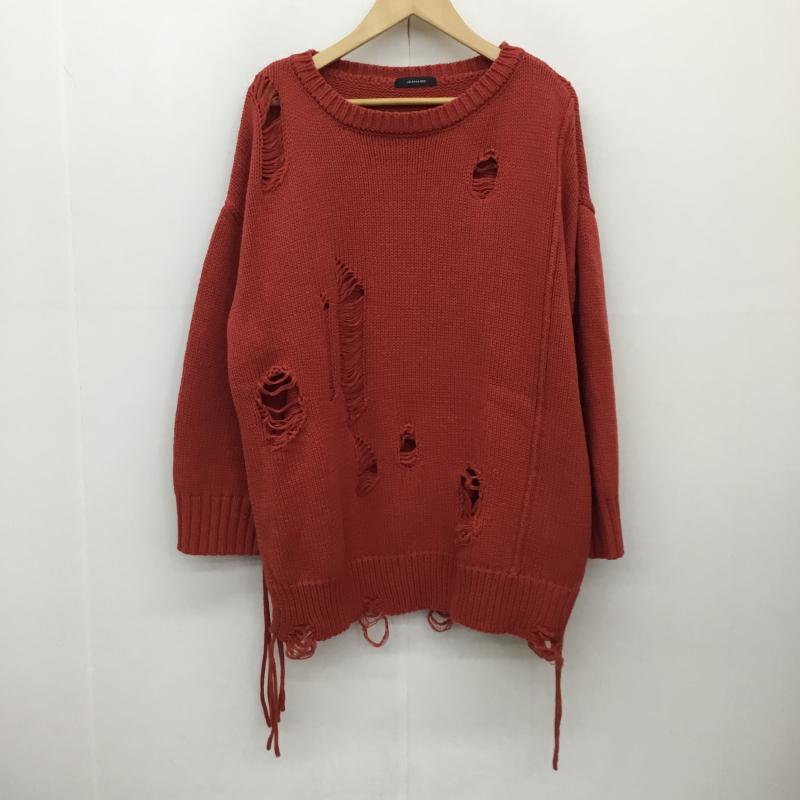 ジーナシス JEANASIS ニット、セーター 長袖 JS064193MN FREE  赤 / レッド /  レディース USED 古着 中古 10140097