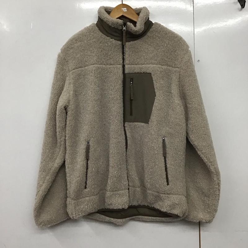 ザラ ZARA ジャケット、上着 ジャケット、ブレザー ジップアップフリースジャケット アウター 長袖ジャケット M 無地 ベージュ / ベージュ /  レディース USED 古着 中古 10144292