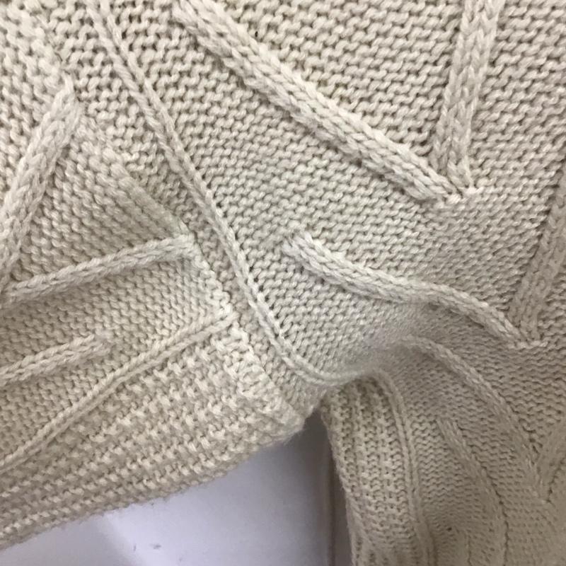 エヘカソポ ehka sopo ニット、セーター 長袖 FREE 無地 アイボリー / アイボリー /  レディース USED 古着 中古 10122206