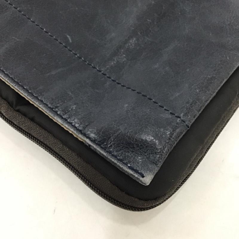 ウルティマ トーキョー ultima TOKYO ショルダーバッグ ショルダーバッグ 縦型 無地 紺 / ネイビー / X ダークブラウン / ダークブラウン /  メンズ USED 古着 中古 10134091