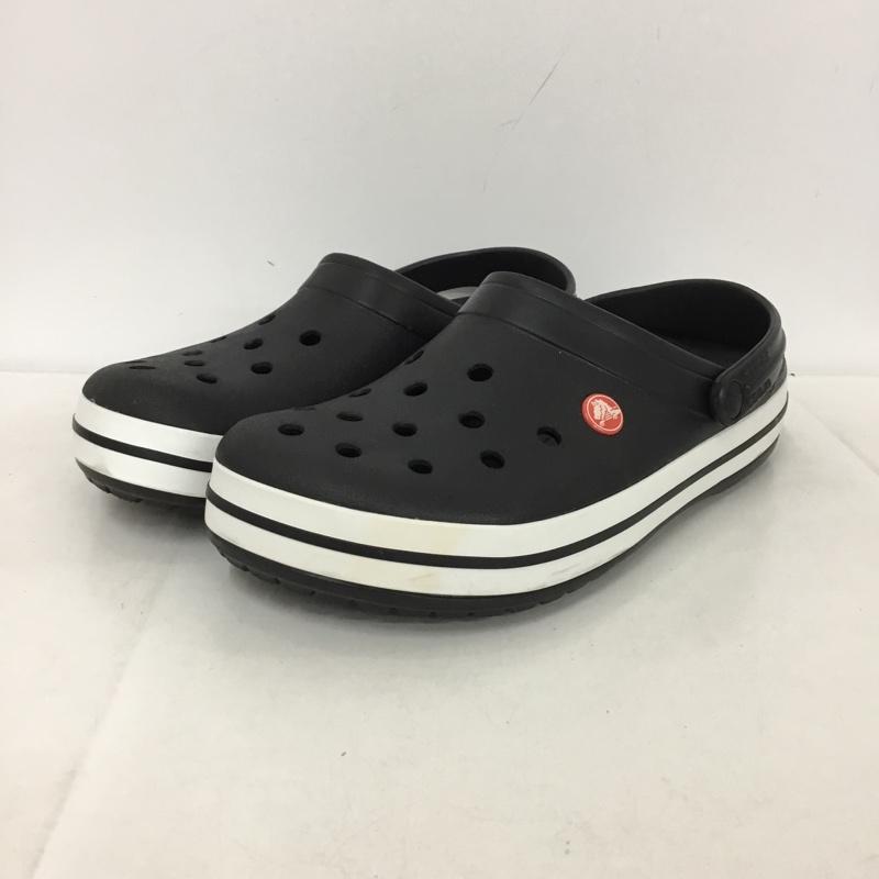 クロックス crocs サンダル サンダル クロックバンド M8 ロゴ、文字 黒 / ブラック /  メンズ USED 古着 中古 10149226