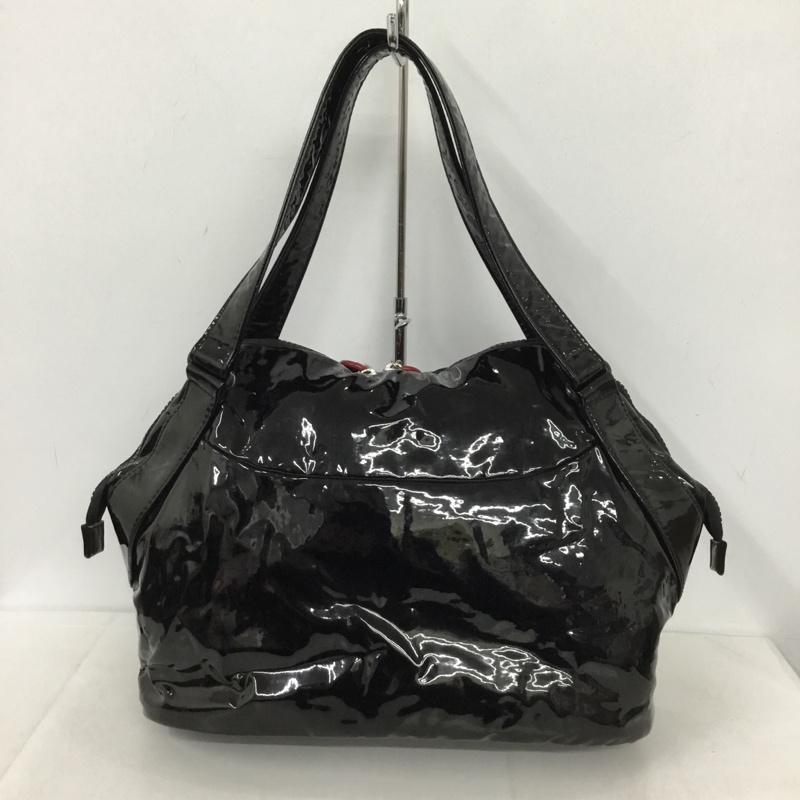 アニエス・ベー agnes b. ハンドバッグ ハンドバッグ ロゴ、文字 黒 / ブラック /  レディース USED 古着 中古 10145493