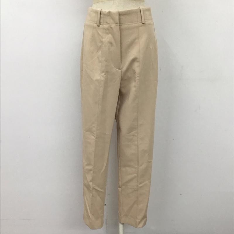 ザラ ZARA パンツ スラックス 1608 223 743 ハイウエスト テーパード S 無地 ベージュ / ベージュ /  レディース USED 古着 中古 10118474