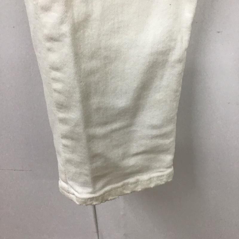 リーライダース LEERIDERS パンツ デニム、ジーンズ デニムパンツ スリムパンツ ストレッチパンツ ジーンズ akm S 無地 白 / ホワイト /  メンズ USED 古着 中古 10117838