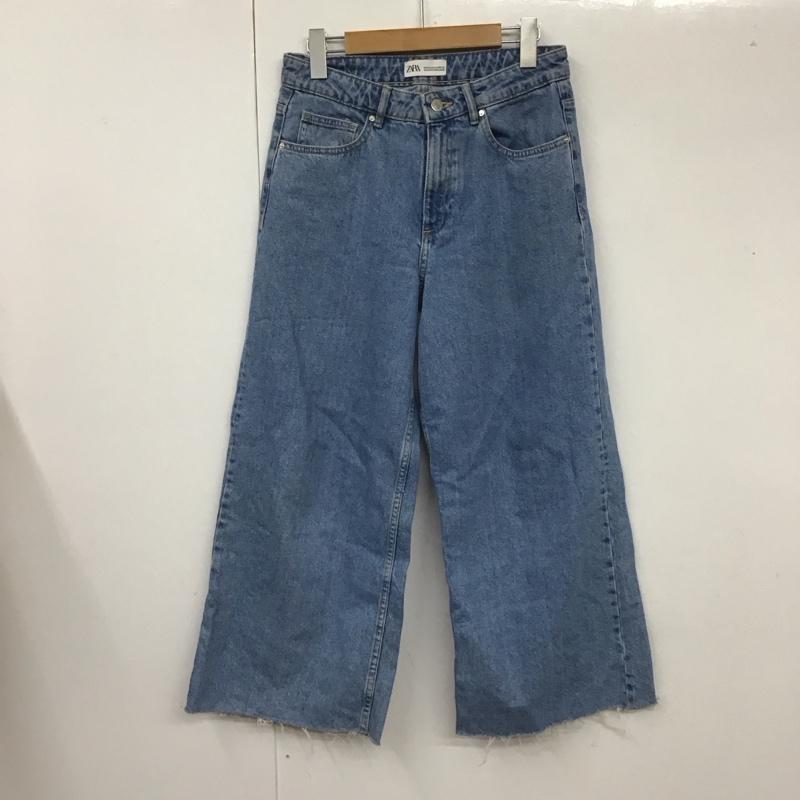 ザラ ZARA パンツ デニム、ジーンズ 36 無地 水色 / ライトブルー /  レディース USED 古着 中古 10106442