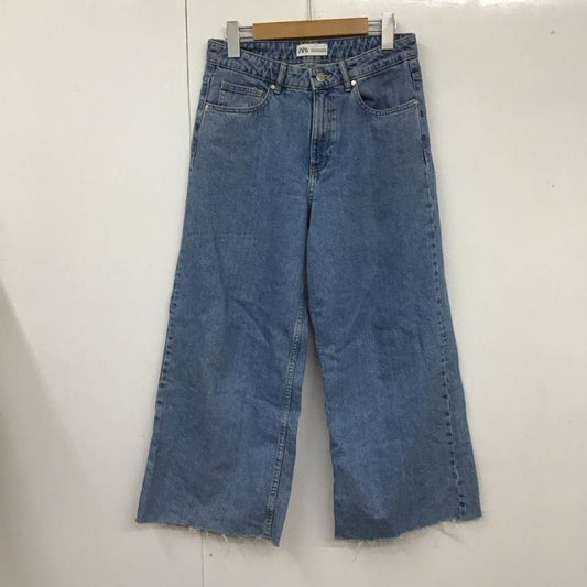 ザラ ZARA パンツ デニム、ジーンズ 36 無地 水色 / ライトブルー /  レディース USED 古着 中古 10106442