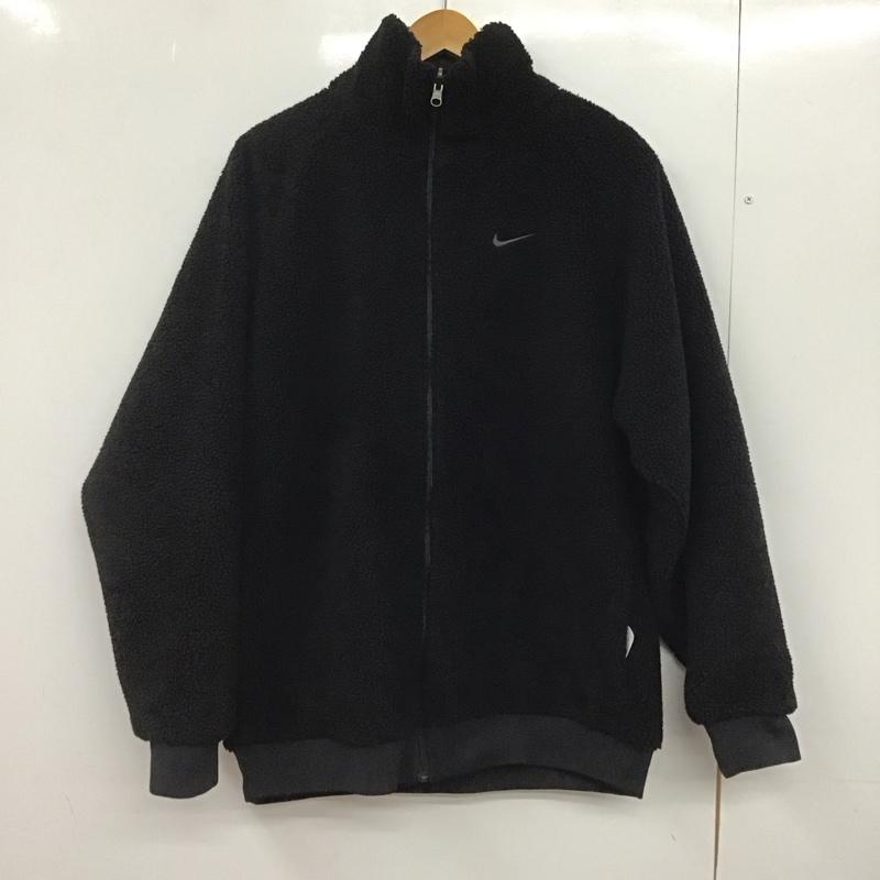 ナイキ NIKE ジャケット、上着 ジャンパー、ブルゾン fq8044-010 NSWWNTRREVフルジップジャケット アウター L ロゴ、文字 黒 / ブラック /  メンズ USED 古着 中古 10146838
