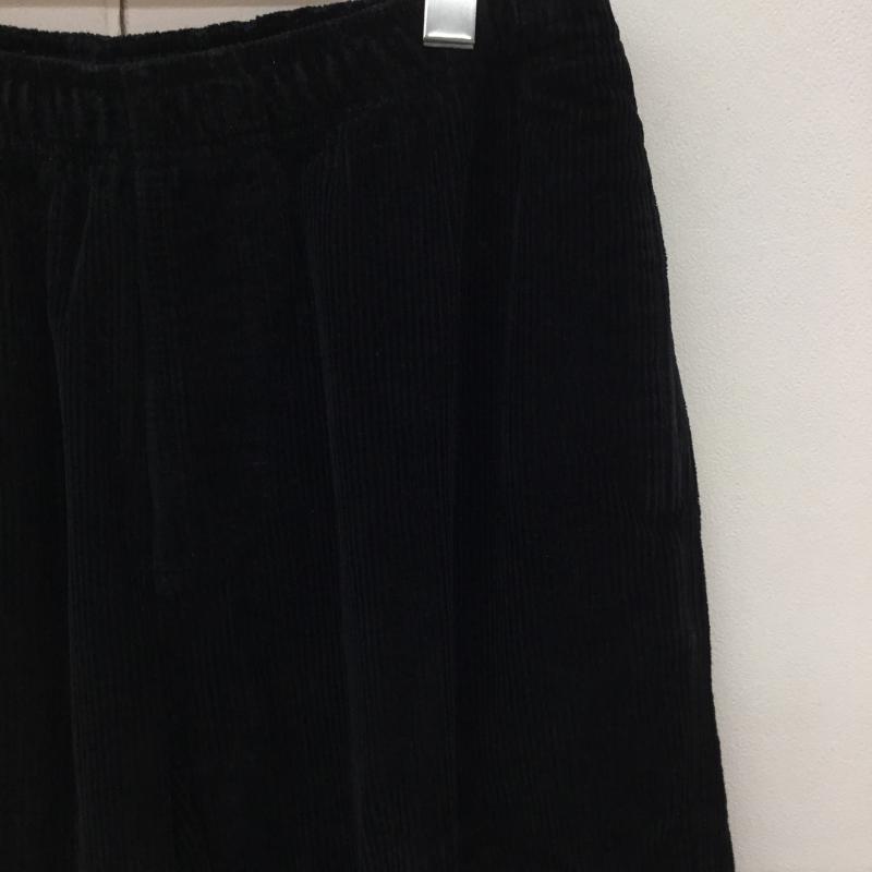 ステューシー STUSSY パンツ ワークパンツ、ペインターパンツ コーデュロイパンツ M ロゴ、文字 黒 / ブラック /  メンズ USED 古着 中古 10119030