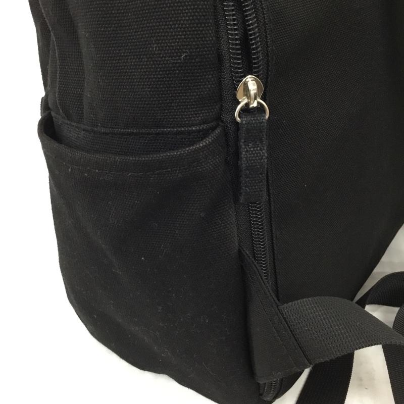 ミルクフェド MILKFED. リュックサック、デイパック リュックサック、デイバッグ 103203053018 EMBROIDERED BAR CANVAS BACKPACK ロゴ、文字 黒 / ブラック /  レディース USED 古着 中古 10109902