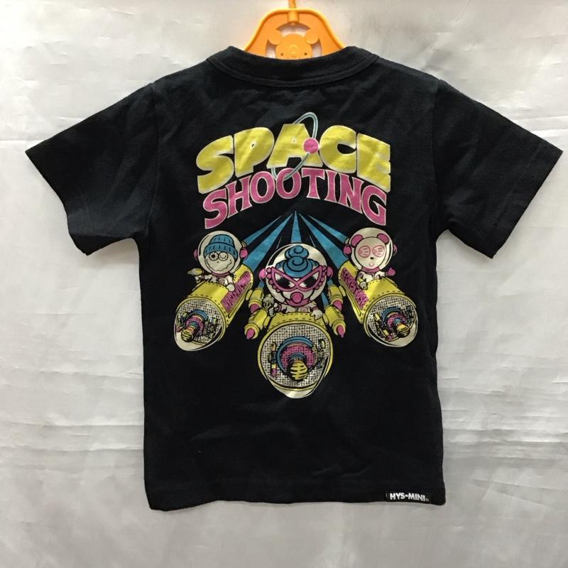 ヒステリック ミニ HYSTERIC MINI Tシャツ 半袖 100cm プリント 黒 / ブラック /  ガールズ USED 古着 中古 10123418