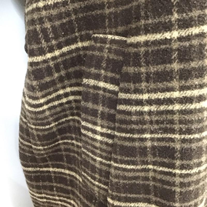 マウジー MOUSSY コート コート一般 010DAG30-6490 A LINE WOOL LONG COAT 2 チェック 茶 / ブラウン /  レディース USED 古着 中古 10108229