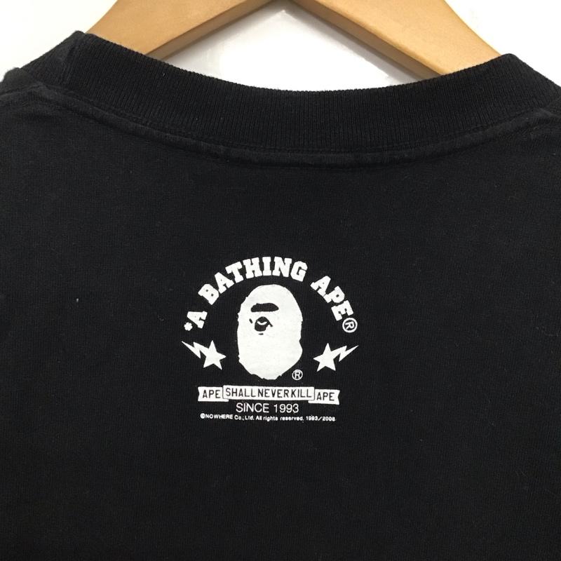 アベイシングエイプ A BATHING APE Tシャツ 半袖 シャークパンダ マイロ XL プリント 黒 / ブラック /  メンズ USED 古着 中古 10133564