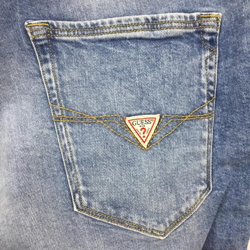 ゲス Guess パンツ デニム、ジーンズ デニムパンツ スリムパンツ ストレッチパンツ ジーンズ 34 無地 インディゴ / インディゴ /  メンズ USED 古着 中古 10115011