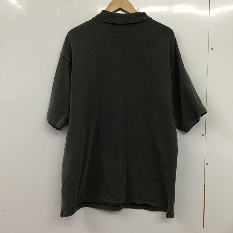 ハフ HUF ポロシャツ 半袖 半袖ポロシャツ カラーシャツ 半袖カットソー L ロゴ、文字 灰 / グレー /  メンズ USED 古着 中古 10133618
