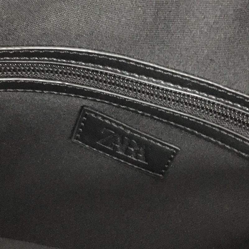 ザラ ZARA トートバッグ トートバッグ 3393 520 800 フェイクレザー 無地 黒 / ブラック /  メンズ USED 古着 中古 10145484