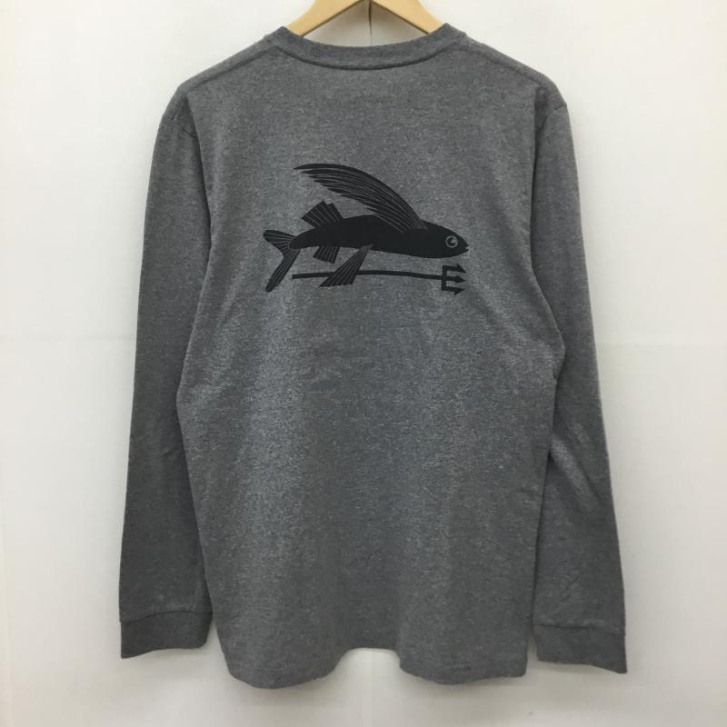パタゴニア patagonia カットソー 長袖 39346 S ワンポイント 灰 / グレー /  メンズ USED 古着 中古 10141441