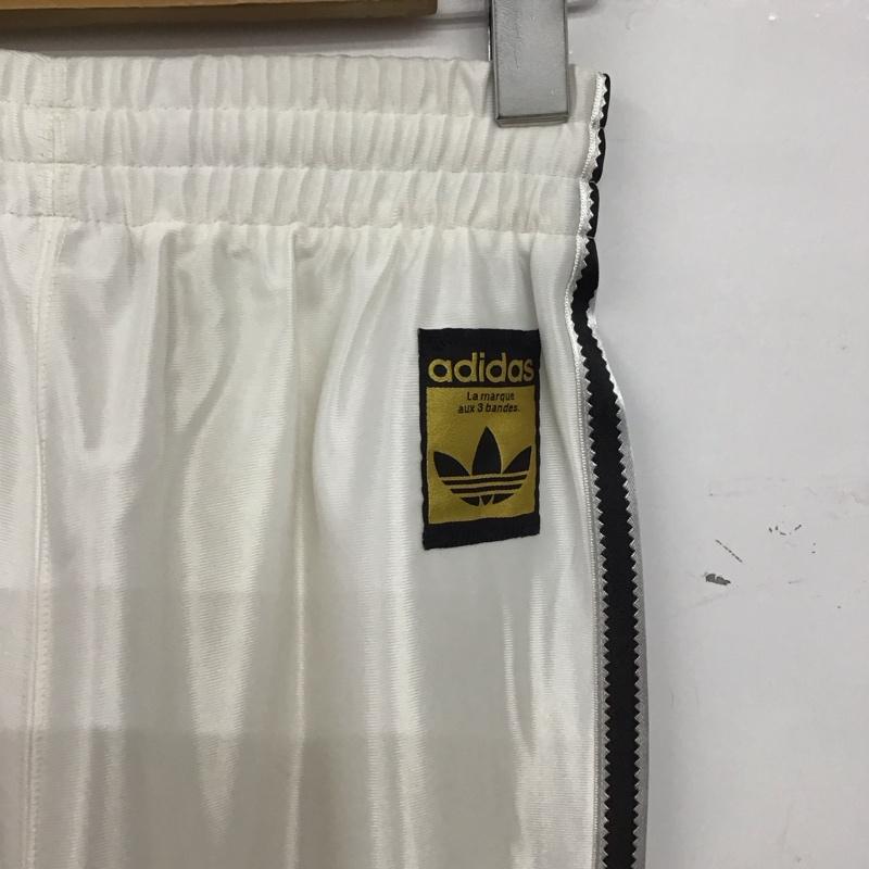 アディダス adidas パンツ ワークパンツ、ペインターパンツ jw1852 トラックパンツ ジャージ XXS ロゴ、文字 白 / ホワイト /  メンズ USED 古着 中古 10147701