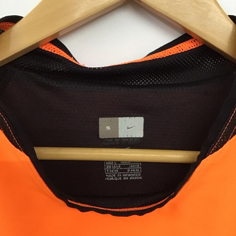 ナイキ NIKE カットソー 半袖 半袖カットソー プリントTシャツ スポーツウェア S ロゴ、文字 橙 / オレンジ /  メンズ USED 古着 中古 10150344
