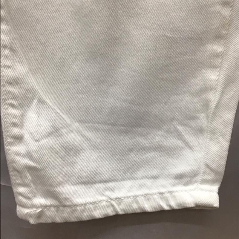 ザラ ZARA パンツ デニム、ジーンズ ホワイトデニム 5862/062/250 HIGH-WAIST BAGGY 40 無地 白 / ホワイト /  レディース USED 古着 中古 10112525