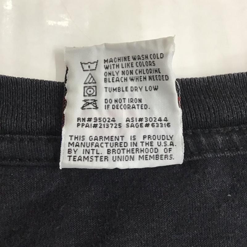 古着 USED Tシャツ 半袖 半袖カットソー プリントTシャツ クルーネックカットソー 古着 usa製 L プリント 黒 / ブラック /  メンズ USED 古着 中古 10111650