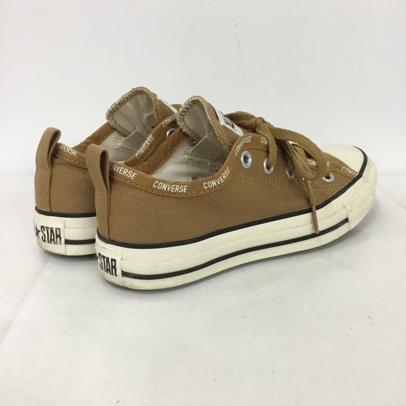 コンバース CONVERSE スニーカー スニーカー 1SC513 ロゴBD スリップ OX 23cm 23.0cm ロゴ、文字 ベージュ / ベージュ /  レディース USED 古着 中古 10132021