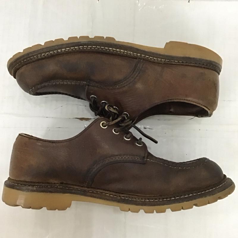 レッドウィング RED WING 革靴 革靴 8109 Work Oxford ワークオックスフォード 26.5cm モックトゥ US：8.5 無地 茶 / ブラウン /  メンズ USED 古着 中古 10111500