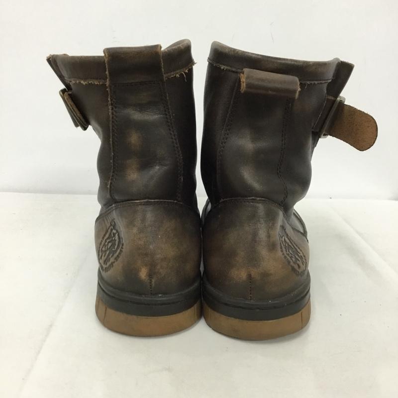 ディーゼル DIESEL ブーツ ショートブーツ Y00261 ショートエンジニアブーツ 28cm 28.0cm ワンポイント ダークブラウン / ダークブラウン /  メンズ USED 古着 中古 10149228