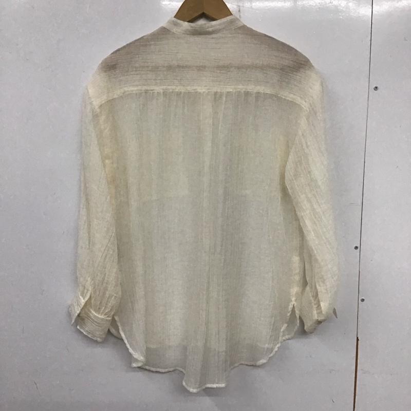 ローリーズファーム LOWRYS FARM シャツ、ブラウス 長袖 1 無地 白 / ホワイト /  レディース USED 古着 中古 10137198