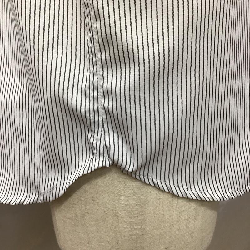 ドッグタウン DOGTOWN シャツ、ブラウス 半袖 半袖シャツ カラーシャツ 半袖カットソー ストライプシャツ L ストライプ 白 / ホワイト /  メンズ USED 古着 中古 10114386