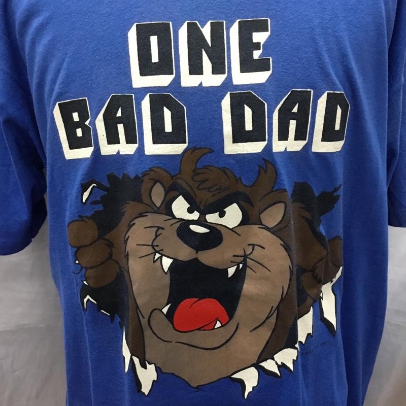 古着 USED Tシャツ 半袖 プリントTシャツ クルーネックカットソー 80s1980年 コピーライト タスマンアンデビル L プリント 青 / ブルー /  メンズ USED 古着 中古 10119718