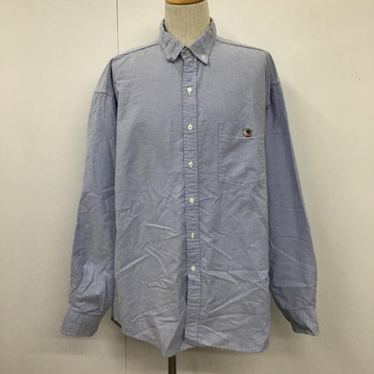 古着 USED シャツ、ブラウス 長袖 長袖シャツ カラーシャツ ダウンシャツ duckhead 90s XL ロゴ、文字 水色 / ライトブルー /  メンズ USED 古着 中古 10105545