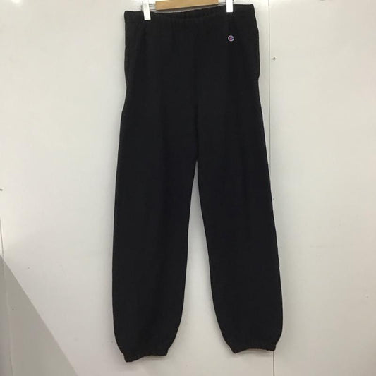 チャンピオン Champion パンツ ワークパンツ、ペインターパンツ スウェットパンツ ワイドパンツ カジュアルパンツ XL ロゴ、文字 黒 / ブラック /  メンズ USED 古着 中古 10142927