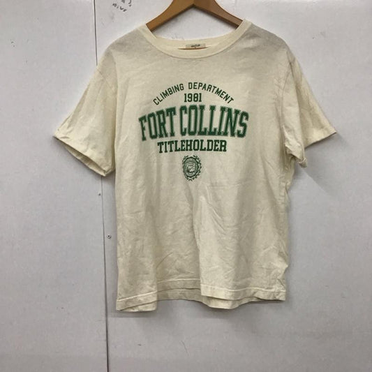 スタディオクリップ studio CLIP Tシャツ 半袖 FREE プリント X ロゴ、文字 オフホワイト / オフホワイト /  レディース USED 古着 中古 10129741